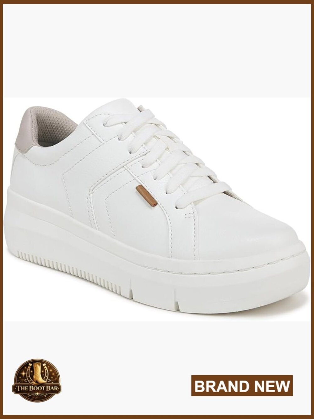 Platform Sneakers with Lace-Up Closure, 2-Inch Platform, Sustainable Materials